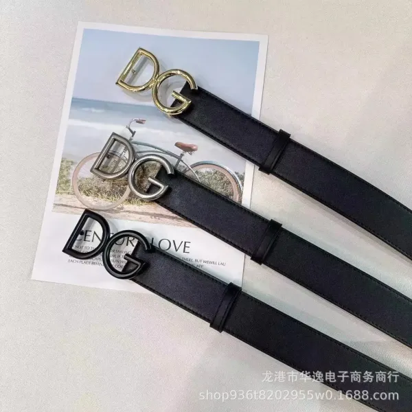 Gucci Double G Buckle Leather Belt Black - 3