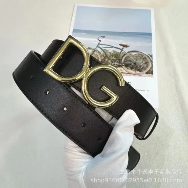 Gucci Double G Buckle Leather Belt Black - 7