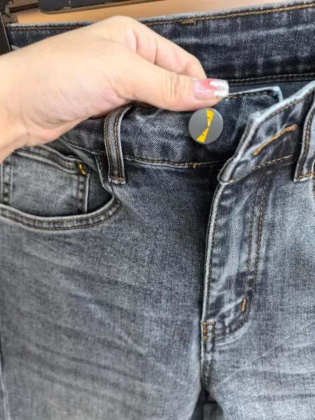 Fendi Monster Eyes Denim Jeans Gray - 8