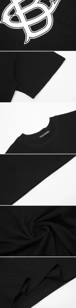 Cole Buxton CB Logo Oversized T-Shirt Black - 6