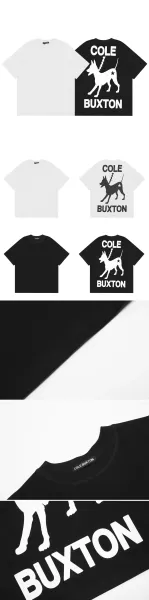 Cole Buxton CB Logo Oversized T-Shirt Black - 7
