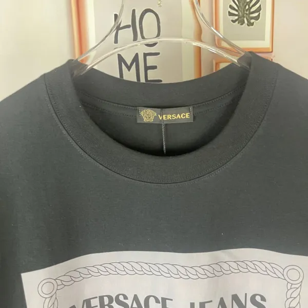 Versace Jeans Couture Logo Box Print Black T-Shirt - 5