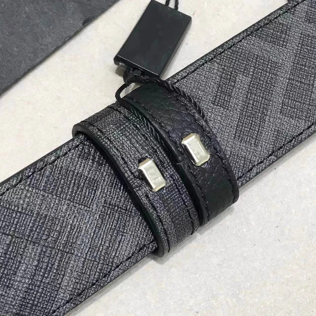 Fendi FF Logo Buckle Leather Belt Black - 10