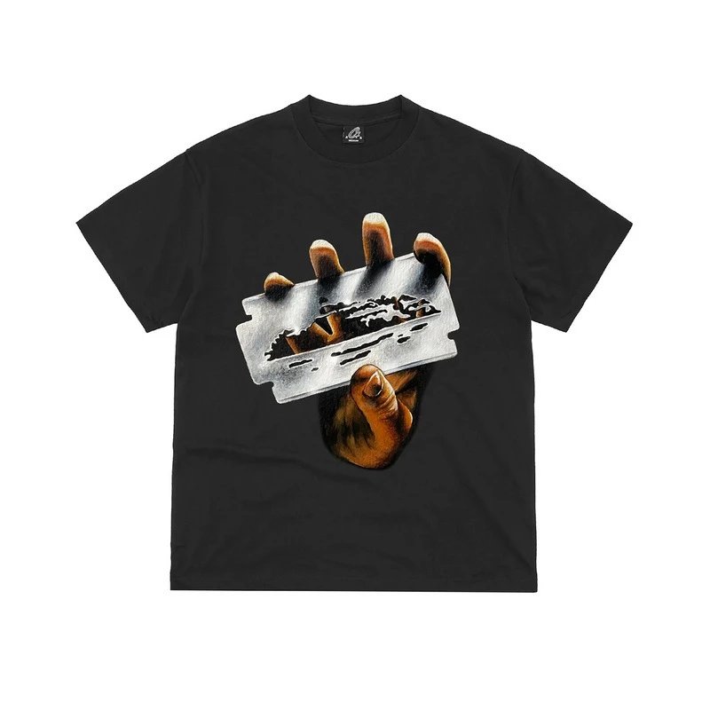 Corteiz Rules The World Graphic T-Shirt Navy - 4