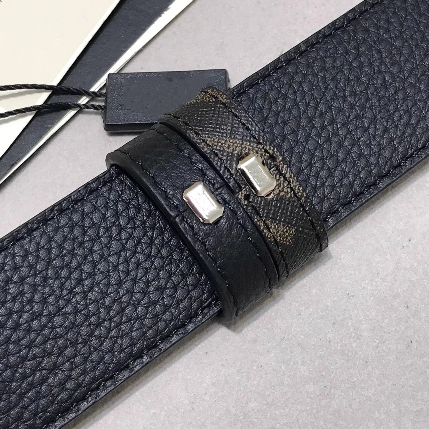 Fendi FF Logo Buckle Leather Belt Black - 18