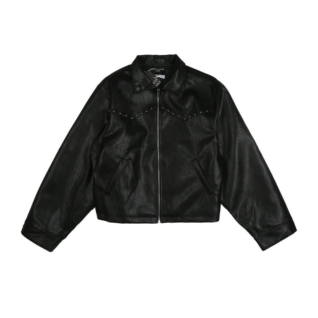 Enfants Riches Déprimés Studded Leather Jacket Black Leather Jacket - 5