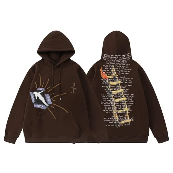 Travis Scott x Fragment Design 'Highest Room' Brown Hoodie - 4