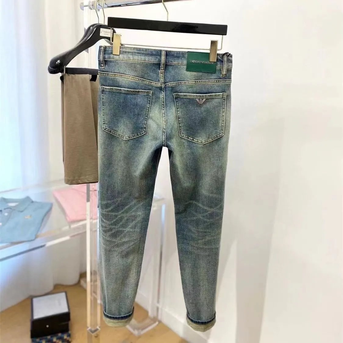 Emporio Armani Distressed Blue Jeans - 12