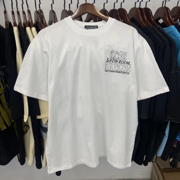 Cole Buxton Showroom Autumn / Winter '25 Graphic T-Shirt White - 1