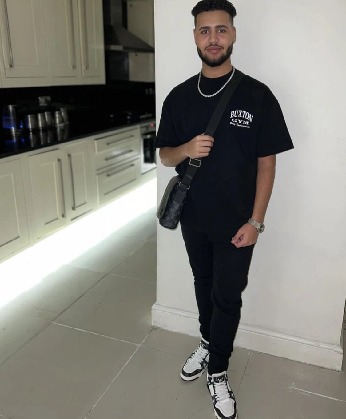 Cole Buxton Arch Logo Black T-Shirt - 16