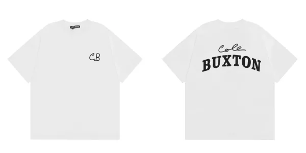 Cole Buxton CB Logo Oversized T-Shirt White - 1
