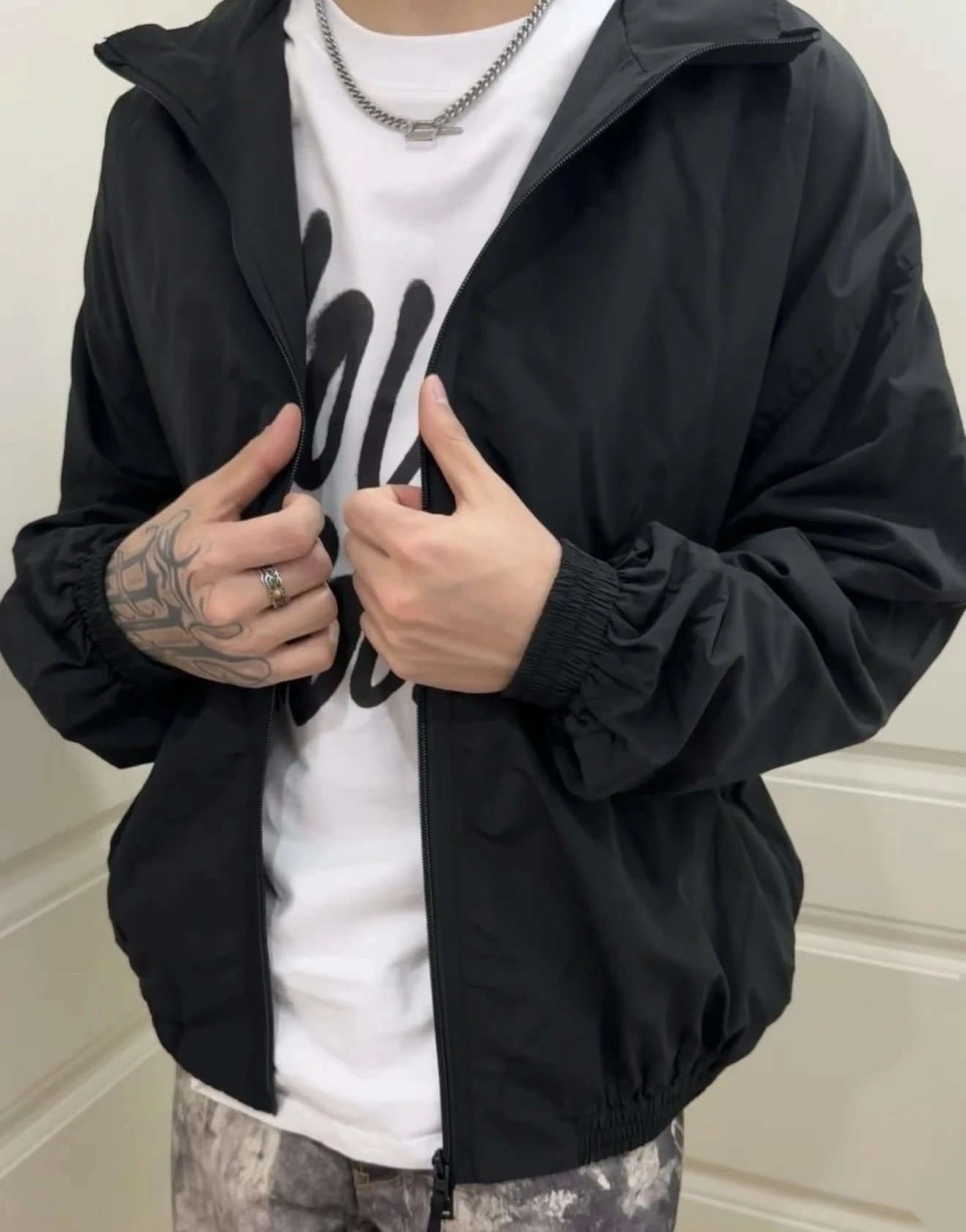 Acne Studios Stockholm 1996 Embroidered Windbreaker Jacket Outerwear - 9