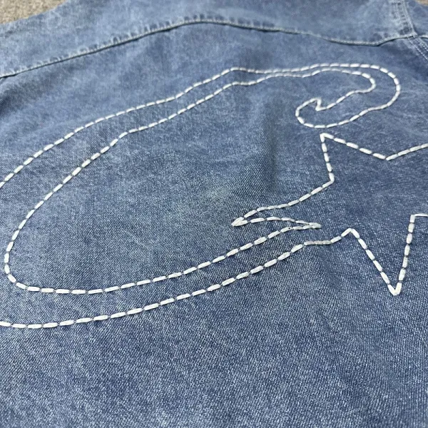 Denim Tears White Pleated Straight-Leg Jeans - 5