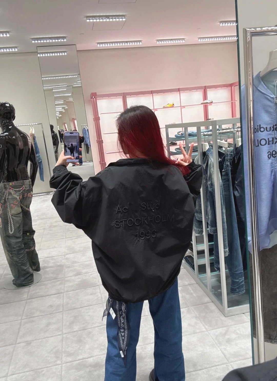 Acne Studios Stockholm 1996 Embroidered Windbreaker Jacket Outerwear - 14