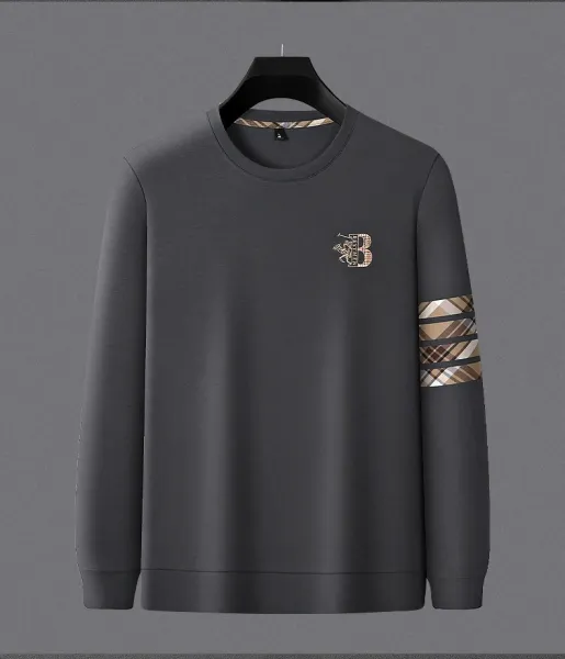 Design PAISENLONG Graphic Logo Long Sleeve Crewneck Gray Sweatshirt Sweater - 11
