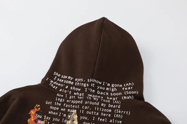 Travis Scott x Fragment Design 'Highest Room' Brown Hoodie - 18