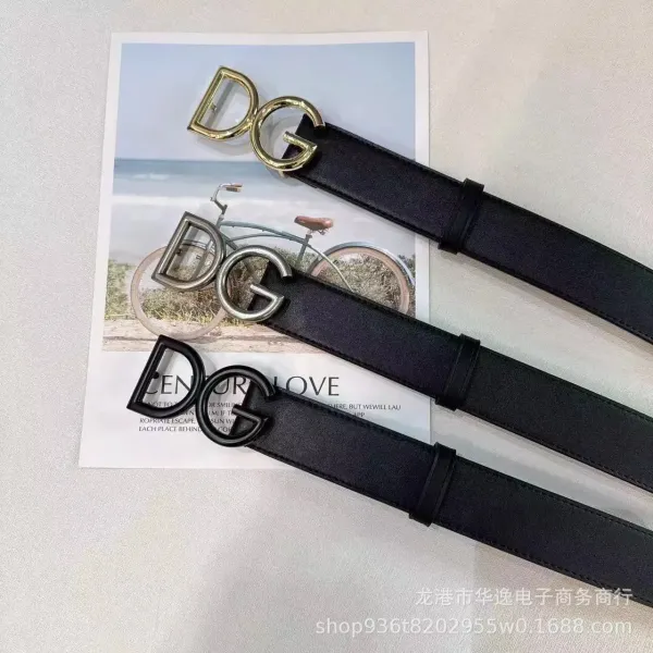 Gucci Double G Buckle Leather Belt Black - 2
