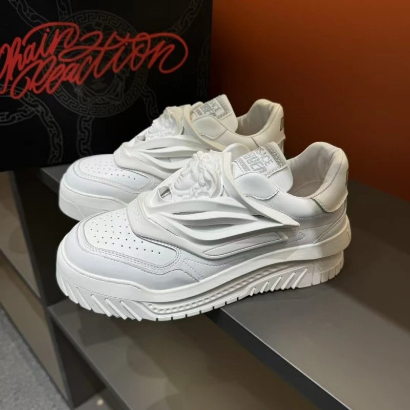 Versace Chain Reaction White Sneakers Chunky Sneakers