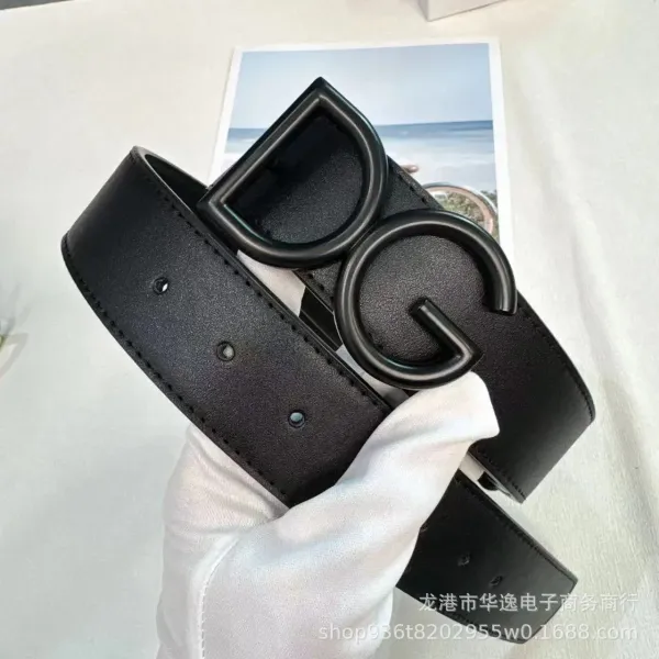 Gucci Double G Buckle Leather Belt Black - 9