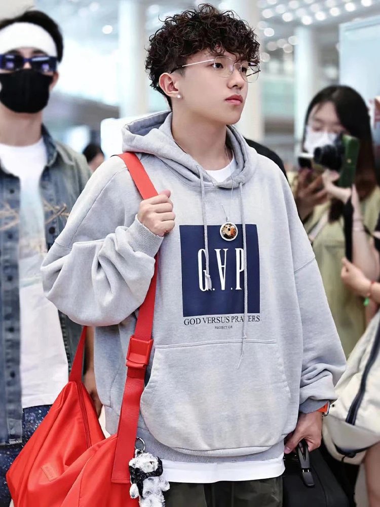 GAP x God Versus Prayers Oversized Hoodie Gray - 24