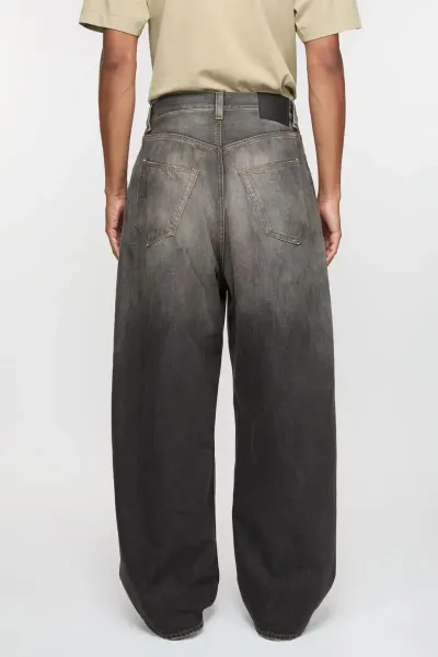 Design Distressed Wide-Leg Dark Wash Jeans - 6