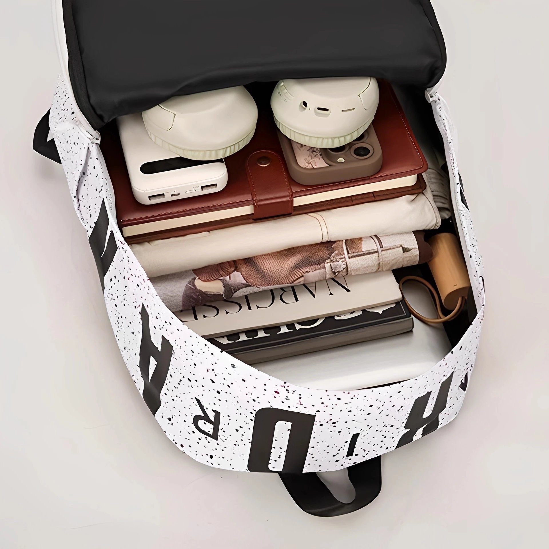 Air Jordan Graphic Print Backpack White Multicolor - 9
