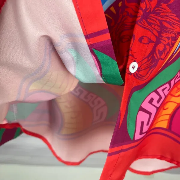 Versace Medusa Psychedelic Print Silk Shirt - 2