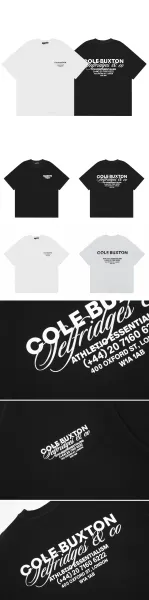 Cole Buxton CB Logo Oversized T-Shirt Black - 13