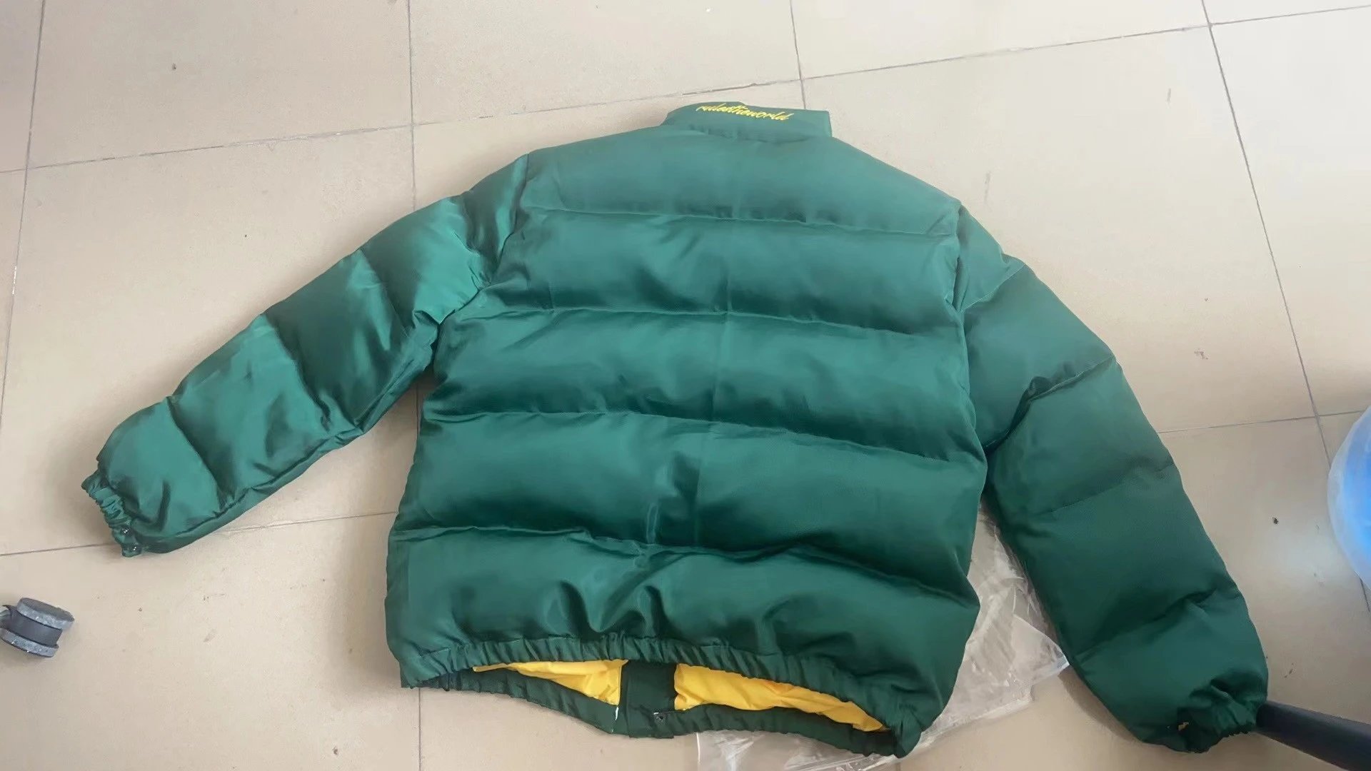 Design Cortez Puffer Jacket Light Gray Down Jacket - 5
