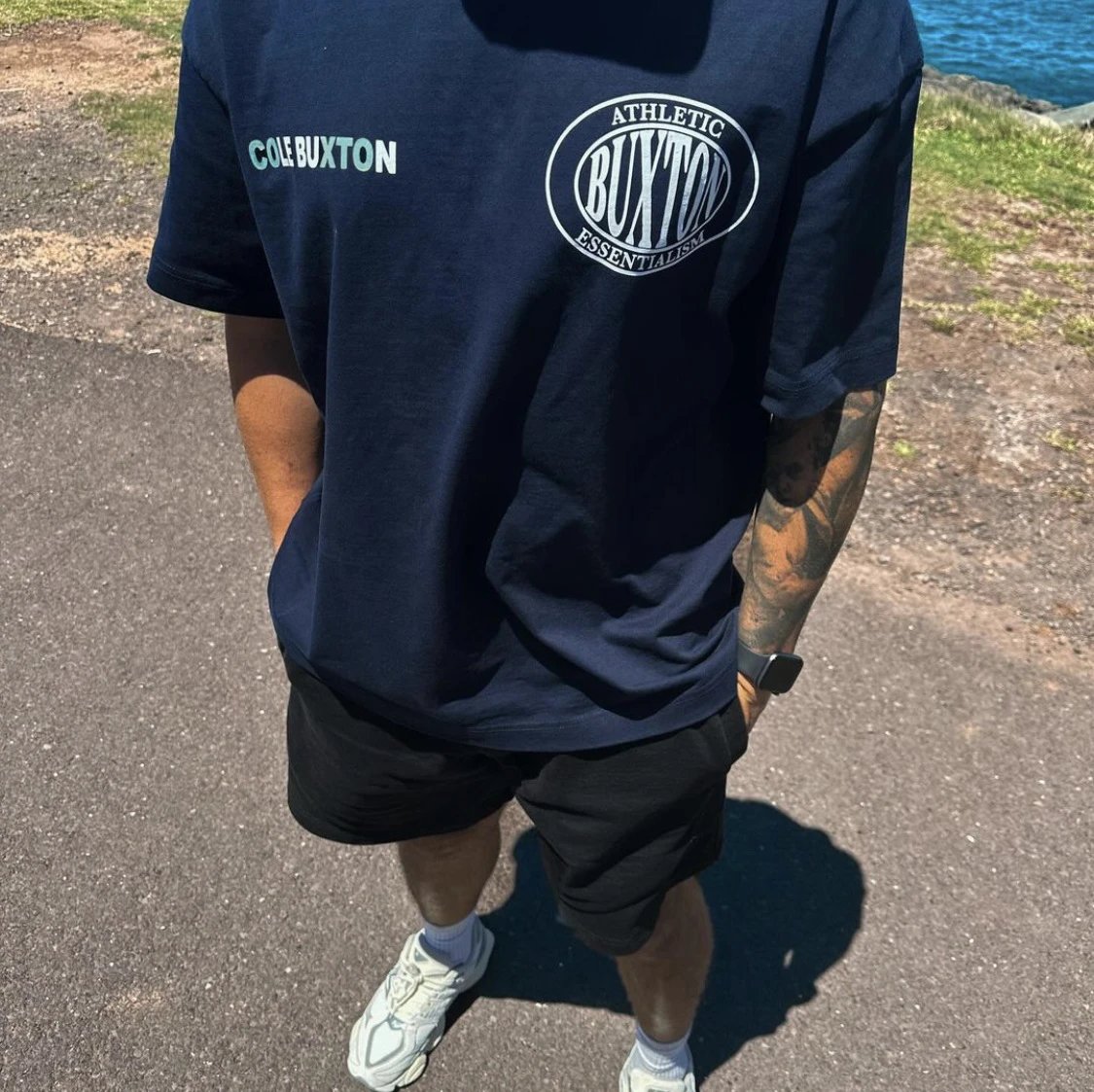 Cole Buxton Arch Logo Black T-Shirt - 14