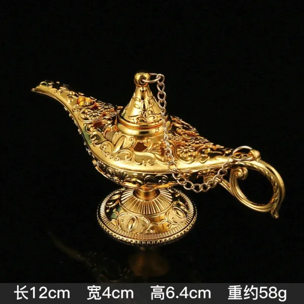 Design Genie Lamp Gold Ornament Jewelry - 1