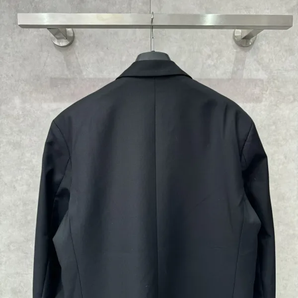 Design Oversized Deconstructed Blazer Black Outerwear - 6