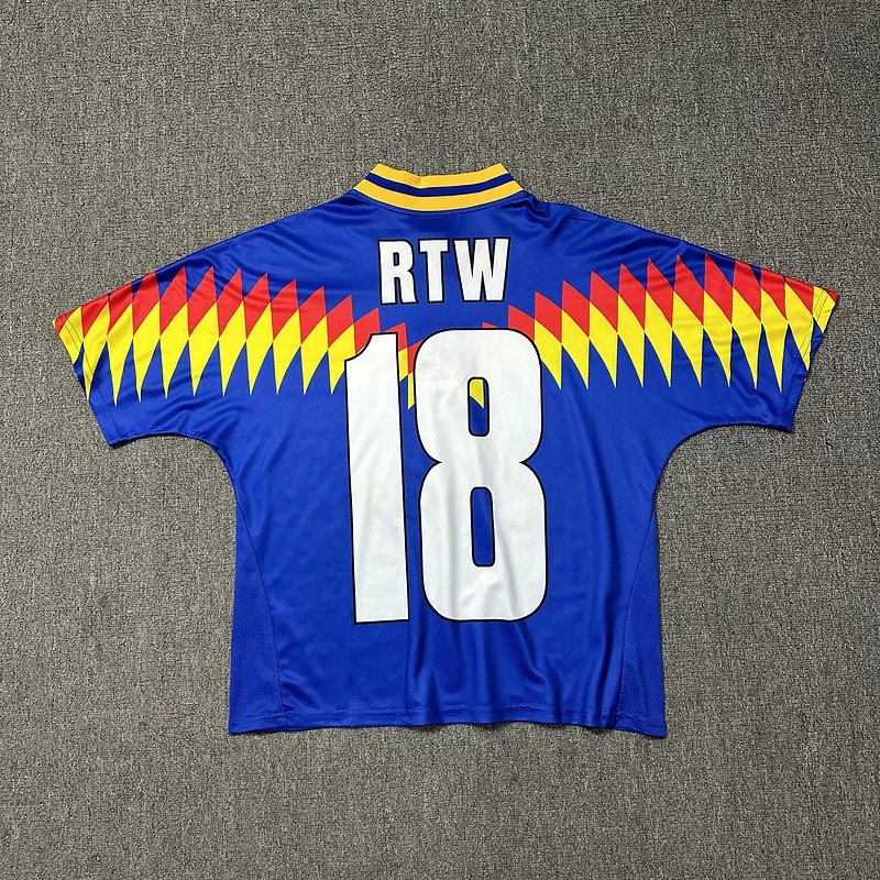 Rules The World x Corteiz Football Jersey White Red Yellow - 8
