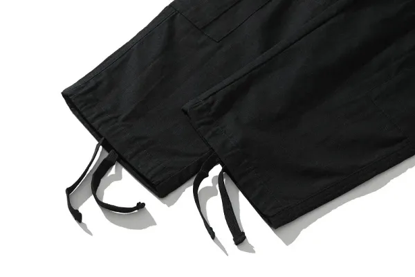 Design Cargo Pants with Neon Green Ship Logo Black - 16