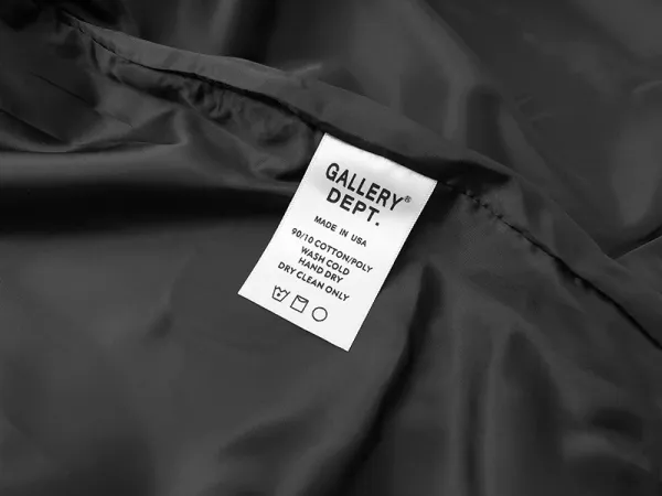 Gallery Dept Gallery Dept. Logo Zip-Up Jacket Black Outerwear Jacket - 10