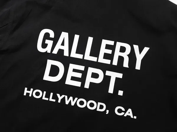 Gallery Dept Gallery Dept. Logo Zip-Up Jacket Black Outerwear Jacket - 14