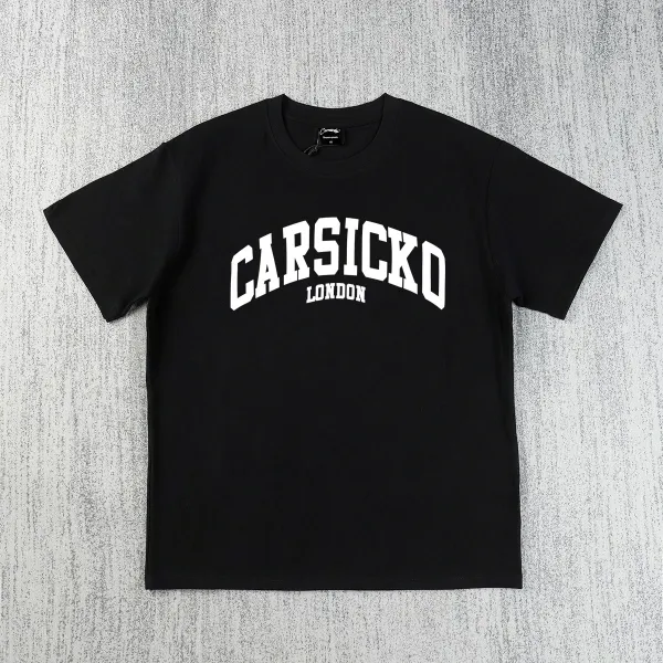 Design Carsicko London Arch Logo Black T-Shirt T-Shirts - 1