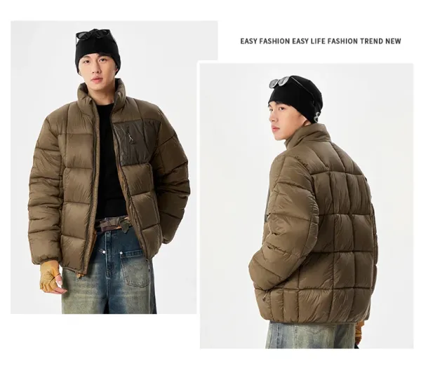 Design Puffer Jacket Olive Green Down Jacket Outerwear.down Jacket - 13