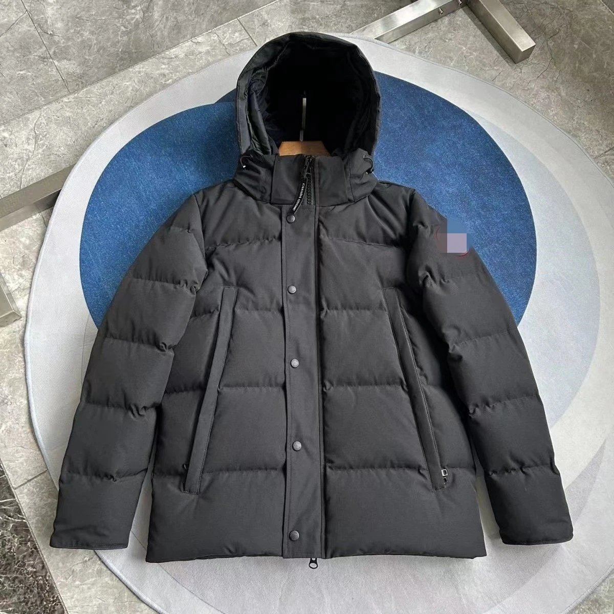Canada Goose Expedition Parka Navy Blue Down Jacket - 2