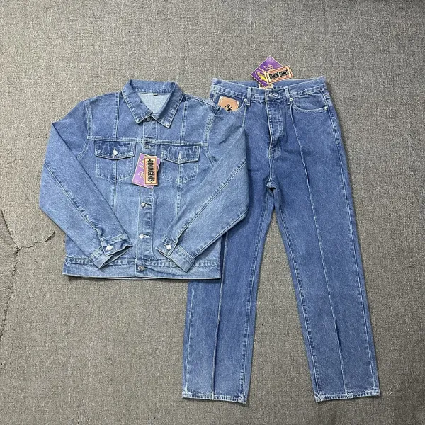 Denim Tears White Pleated Straight-Leg Jeans - 2