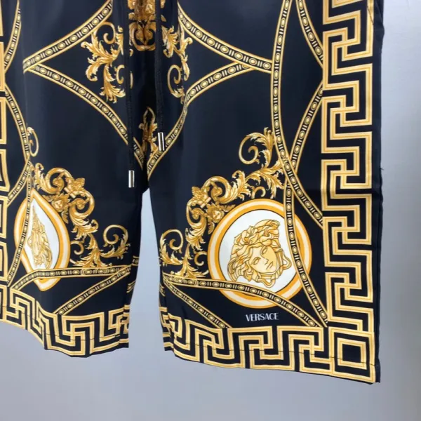 Versace Medusa Baroque Print Swim Shorts Black / Gold - 3