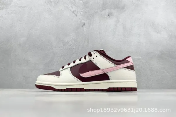 Nike Dunk Low 'Burgundy Pink' Sneakers - 1