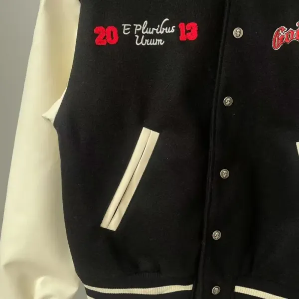 Godspeed Skeleton Varsity Jacket Black Cream Outerwear - 9
