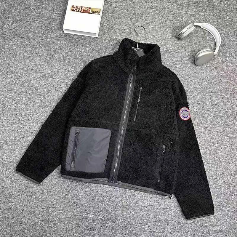 Canada Goose Fleece Jacket Black with Gray Panel Outerwear.jacket - 3
