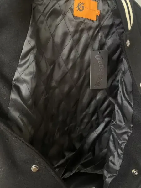 Godspeed Skeleton Varsity Jacket Black Cream Outerwear - 2