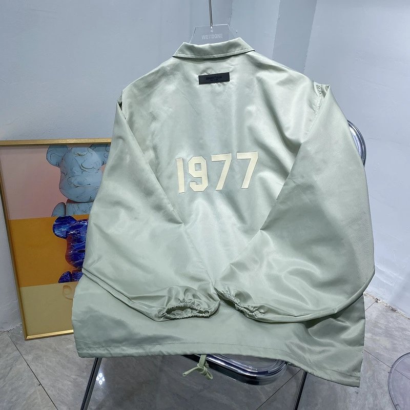 Fear of God Essentials 1977 Satin Windbreaker Beige Jacket Outerwear.windbreaker - 7