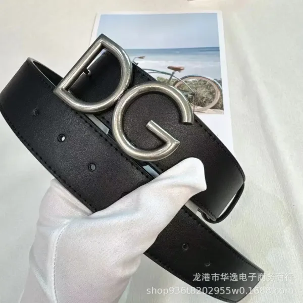 Gucci Double G Buckle Leather Belt Black - 8