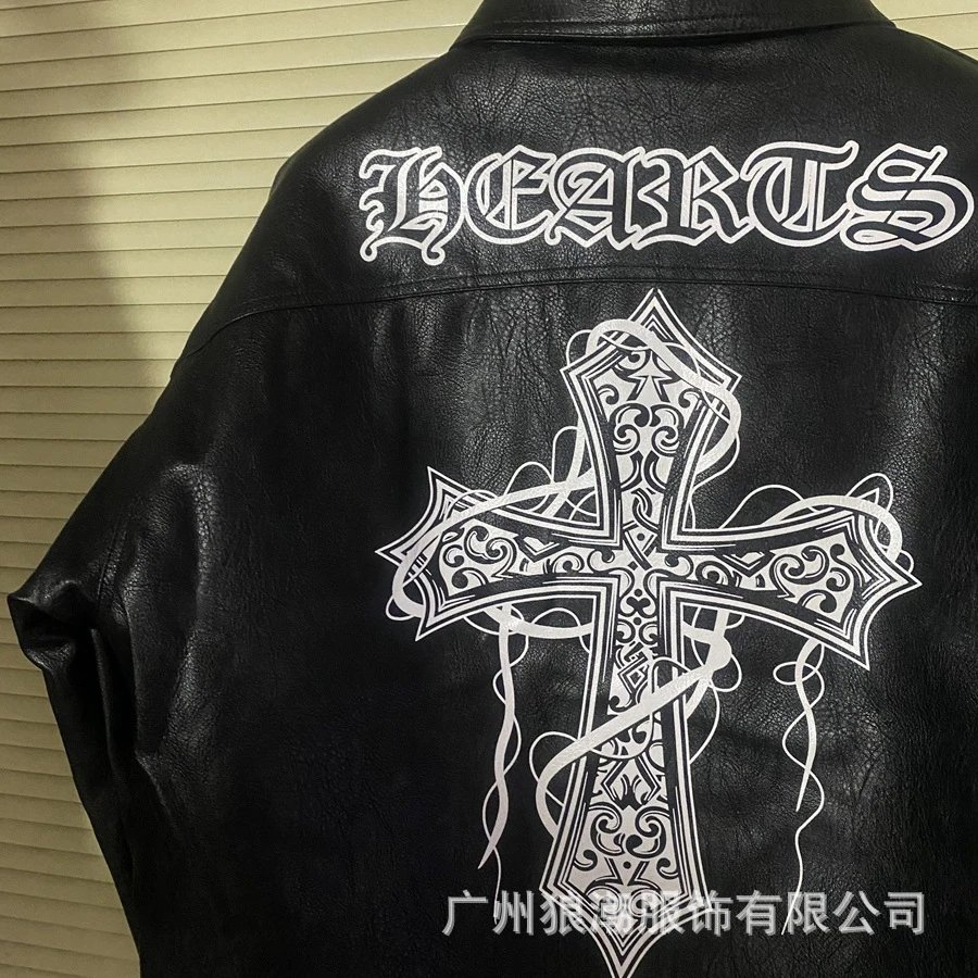 Chrome Hearts Leather Jacket Black - 17