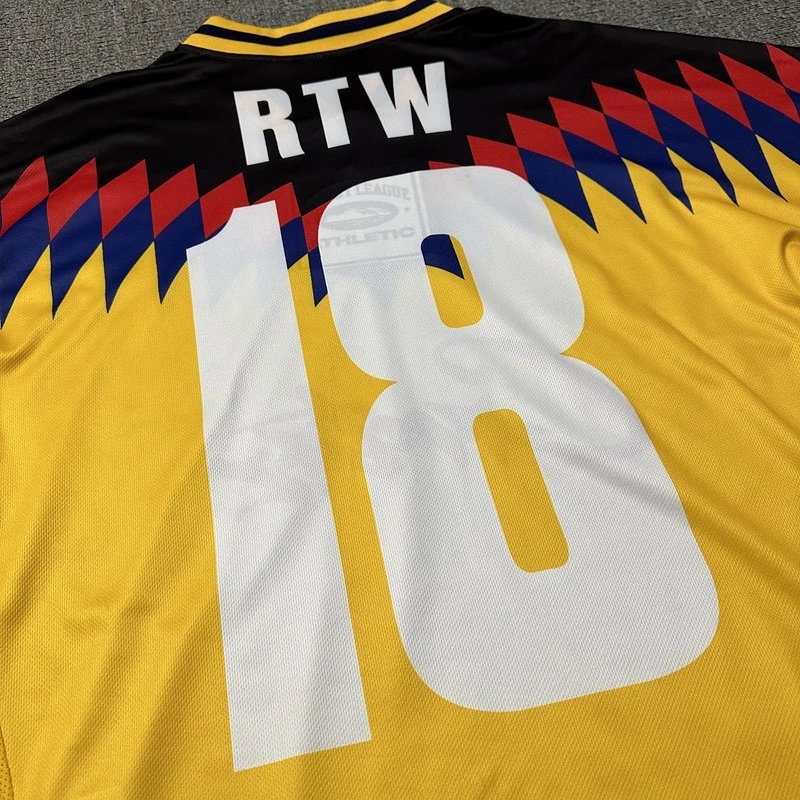 Rules The World x Corteiz Football Jersey White Red Yellow - 16