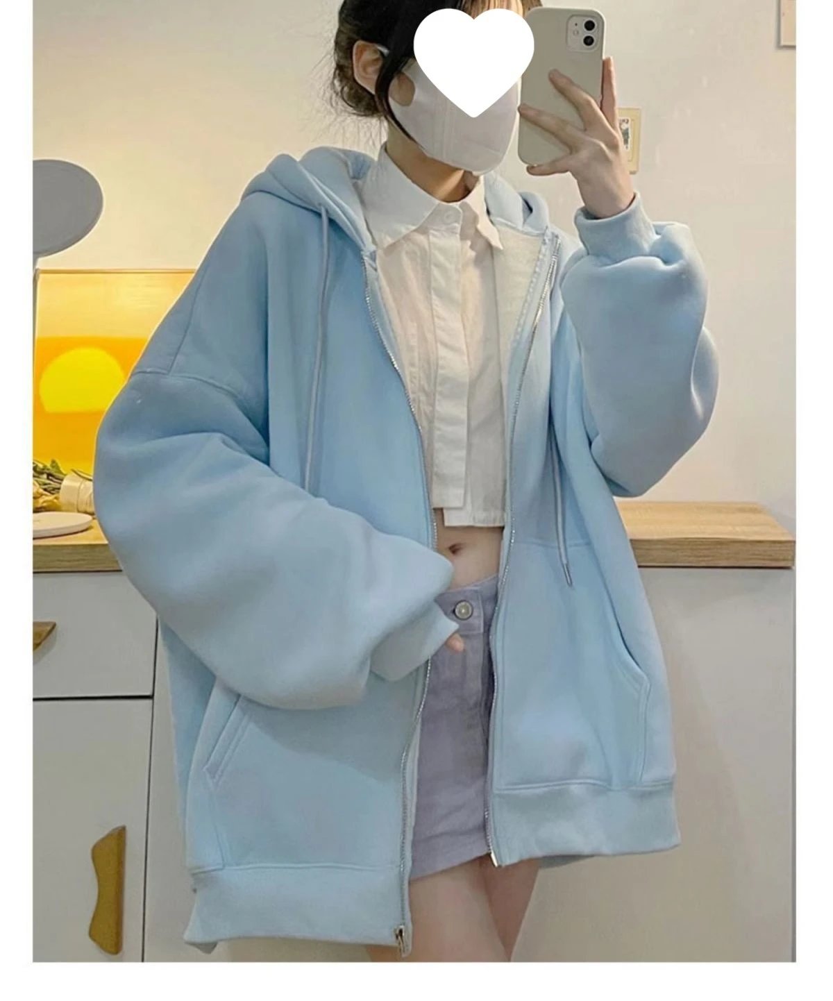 Design Zip-Up Hoodie Off-White Sweatshirt - 22